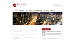 Desktop Screenshot of ahmedlawfirm.com