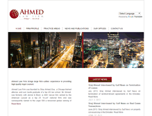 Tablet Screenshot of ahmedlawfirm.com